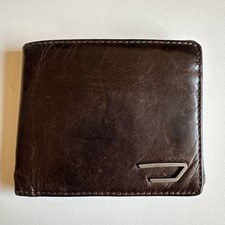 Carteira bifold masculina Diesel Vhtf rara vintage couro óleo luxo compacta casual, usado comprar usado  Enviando para Brazil