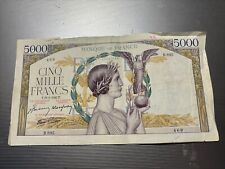 Banconota 5000 franchi usato  Genova