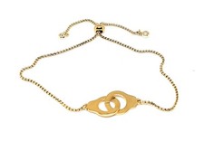 Bracelet doré menotte d'occasion  Castanet-Tolosan