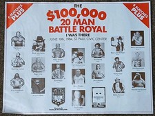 Pôster de evento de luta livre AWA St Paul MN Civic Center 1984 Crusher Bruiser Brody comprar usado  Enviando para Brazil