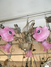 Lampadario liberty ottone usato  Chieti
