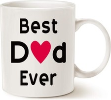 Caneca de café Best Dad Ever – presente para pai, aniversário, dia dos pais, xícara de coração fofa comprar usado  Enviando para Brazil
