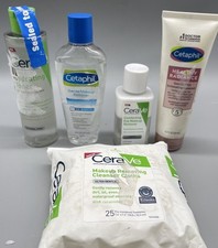 Cetaphil CERAVE Desmaquillante Suave, Exfoliante Limpiador Tónico Toallitas Lote 5 PK segunda mano  Embacar hacia Mexico