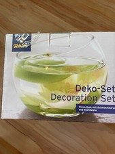 Glasschale schwimmkerze textil gebraucht kaufen  München