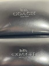 Lote rígido de 2 óculos de sol Coach New York couro preto estojo de um pano comprar usado  Enviando para Brazil