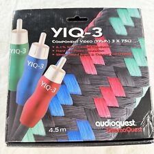 Audioquest YIQ-3 Cabo de Vídeo Componente-4,5 Metros-Prata Banhado-Isolado-75 Ohm, usado comprar usado  Enviando para Brazil