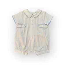 Romper Frankie Baby infantil batizado branco azul acabamento bolha tamanho 18 meses comprar usado  Enviando para Brazil