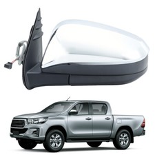 Für Toyota Hilux 2015-2020 Außenspiegel Rückspiegel Spiegel Chrom 3 Draht Links comprar usado  Enviando para Brazil