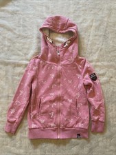 Sweatshirtjacke rosa weiß gebraucht kaufen  Recklinghausen