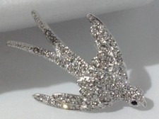 Broche hirondelle cristal d'occasion  Bonneuil-Matours