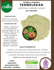50-500gr TEMBELEKAN Lantana Camara Leave ERVAS ORGÂNICAS NATURAIS comprar usado  Enviando para Brazil
