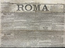 Roma febbraio 1887 usato Roma febbraio 1887 usato  Mondragone