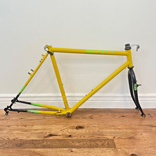 Quadro de mountain bike Scott Team 21" grande CrMo 26" aço rígido amarelo comprar usado  Enviando para Brazil