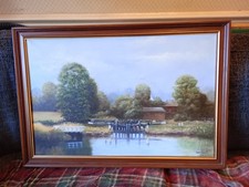 Signed oil canvas for sale  SOUTHPORT