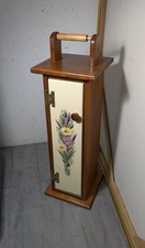 Suporte de papel higiênico vintage rústico de madeira pintado no campo armário de banheiro comprar usado  Enviando para Brazil