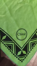 Chloé foulard verde usato  Ercolano