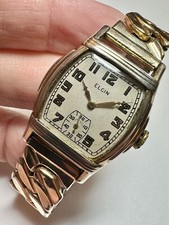 ELGIN Vintage Relógio Masculino Folheado a Ouro 15 Joias Almofada Cerca de 1930 Grau 428 RUNS comprar usado  Enviando para Brazil