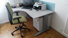 Bureau angle blanc d'occasion Bureau angle blanc d'occasion  Paris X