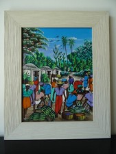 Tableau naïf haïti d'occasion  France