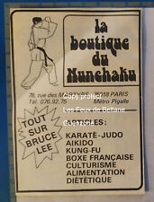 Publicité vintage nunchaku d'occasion  Beaumont-de-Lomagne