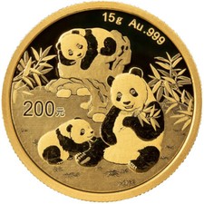 Chinese Panda 15 gram Gold Bullion Coin 2025 na sprzedaż  PL