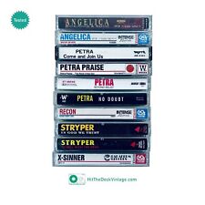 10 Christian Metal Cassette Tapes: Stryper Petra Angelica Recon X-Sinner TESTED comprar usado  Enviando para Brazil