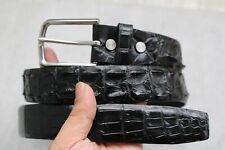 Usado, Cinto masculino de couro com estampa de crocodilo jacaré preto comprar usado  Enviando para Brazil