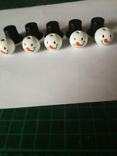 Holzkugeln schneemann gesicht gebraucht kaufen  Deutschland