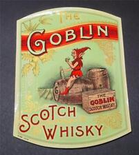 Etiqueta antiga de garrafa de uísque escocês The Goblin 1914 28, usado comprar usado  Enviando para Brazil