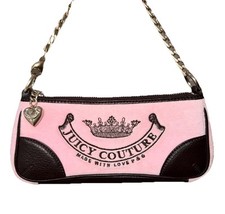 Bolsa de bebê Juicy Couture mini veludo rosa novidade alça de corrente vintage Y2K comprar usado  Enviando para Brazil