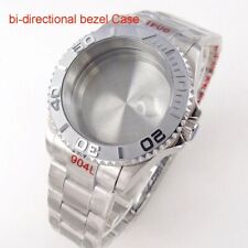 Caixa de relógio de mergulho moldura giratória bidirecional 40 mm ajuste NH35 NH34 GMT safira comprar usado  Enviando para Brazil