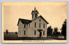 Cartão postal NY High School Van Etten Nova York c1910s 3AY2 comprar usado  Enviando para Brazil
