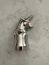 Abridor de garrafa unicórnio placa prata? comprar usado  Enviando para Brazil