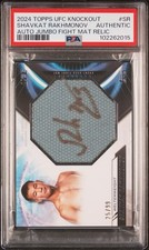 2024 Topps Knockout UFC Auto Jumbo Fight Mat Relíquias Shavkat Rakhmonov #SR 25/99  comprar usado  Enviando para Brazil