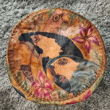 Vintage leather pouf for sale  Herndon
