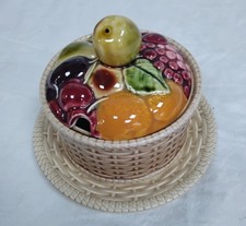 Sarreguemines ceramic basket for sale  MALDON