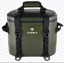 Usado, Refrigerador macio Icehole couro verde 18 velas - mantém bebidas frias  comprar usado  Enviando para Brazil