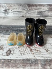 2 pares de botas de aventura MADAME ALEXANDER Anna e sapatos Elsa FROZEN serve para bonecas de 18” comprar usado  Enviando para Brazil