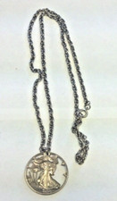 1934 WALKING LIBERTY PRATA 50c COLAR RECORTADO REDUZIDO 5/6/25 (2636) comprar usado  Enviando para Brazil
