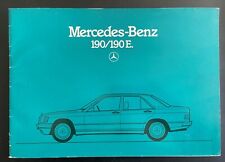 Brochure mercedes 190 usato  Bologna