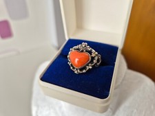 Edelstein ring koralle gebraucht kaufen  Idar-Oberstein