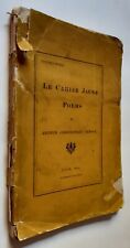 Cahier jaune poems for sale  INVERNESS