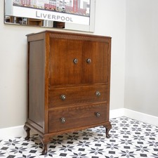 Carved oak tallboy for sale  CANNOCK