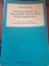 Mondin introduzione problemi usato  Salerno