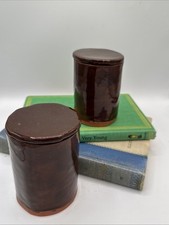 Vaso de cerâmica vintage estúdio arte cerâmica brutalista tampa bruta ~ ASSINADO comprar usado  Enviando para Brazil