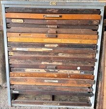 Letterpress metal cabinet for sale  LANCING