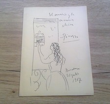 Usado, Pablo PICASSO / Restaurant El Canario de La Garriga / Firmado Andreu Dameson comprar usado  Enviando para Brazil