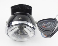 Black aluminium headlight d'occasion  Expédié en Belgium