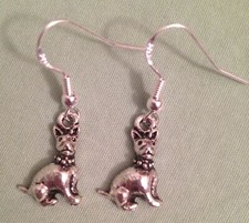 Sitting dog earrings for sale  Goleta