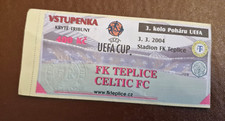 Ticket stub teplice for sale  MANCHESTER